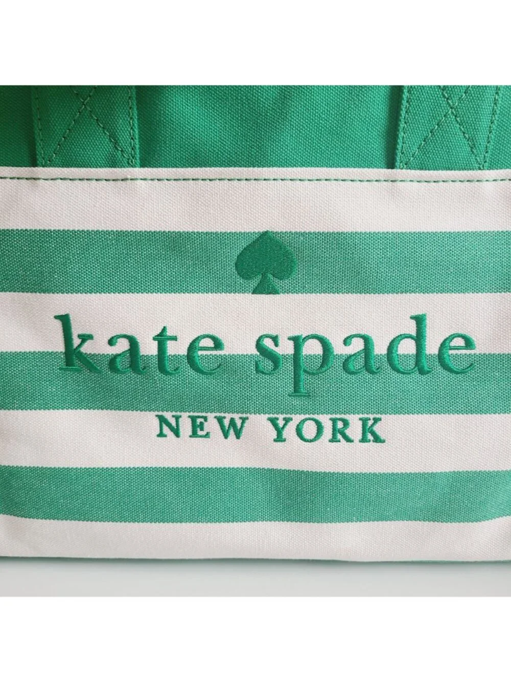 Kate Spade Jett Canvas LARGE Tote in Green Bean Multi #KB695 NWT